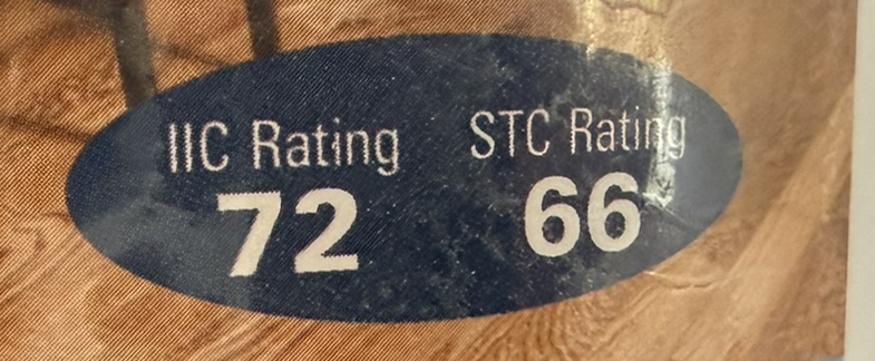 IIC 72 · STC 66 rating badge
